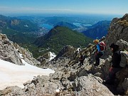 69  Ripido canalone terminale di salita-discesa